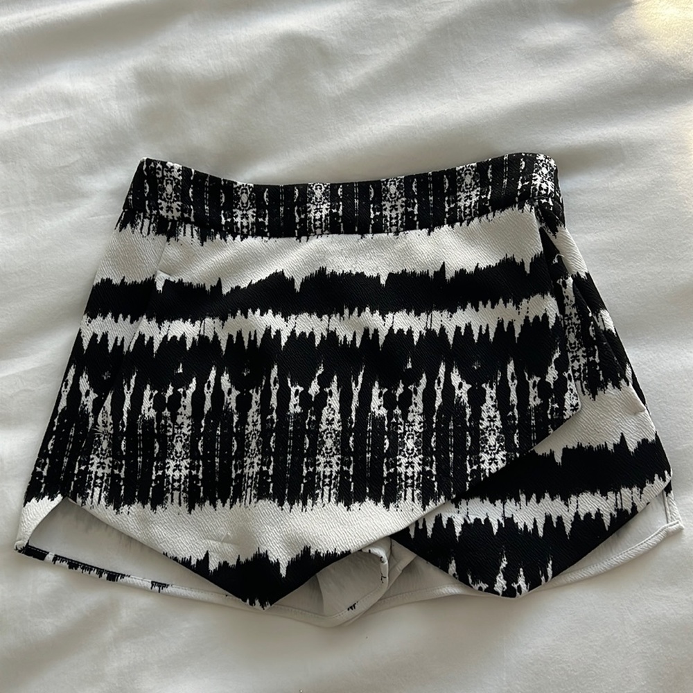 Aqua asymmetrical skirt